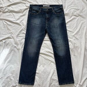 Express Rocco Slim Fit Straight Leg Men's Distressed Jeans 36x32